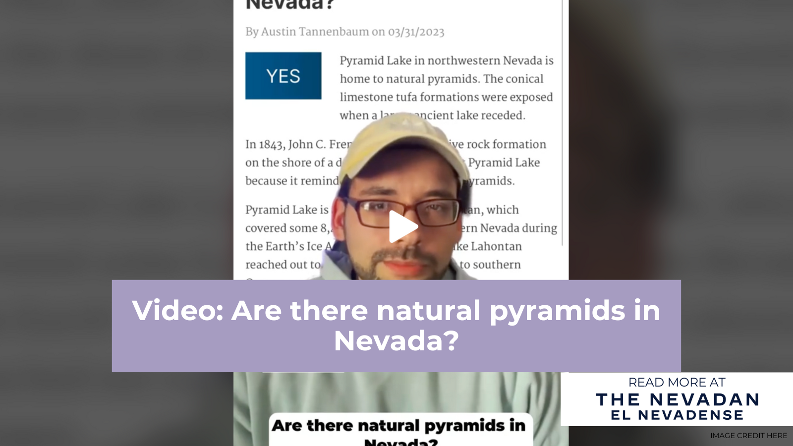 Video: Are there natural pyramids in Nevada?