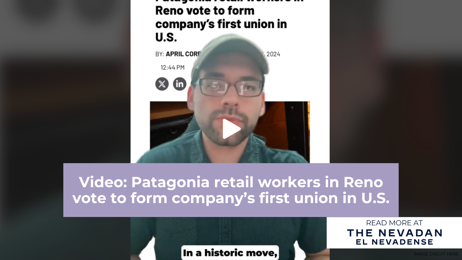 Video: Patagonia retail workers in Reno vote to form company’s first union in U.S. Video: Patagonia retail workers in Reno vote to form company’s first union in U.S.