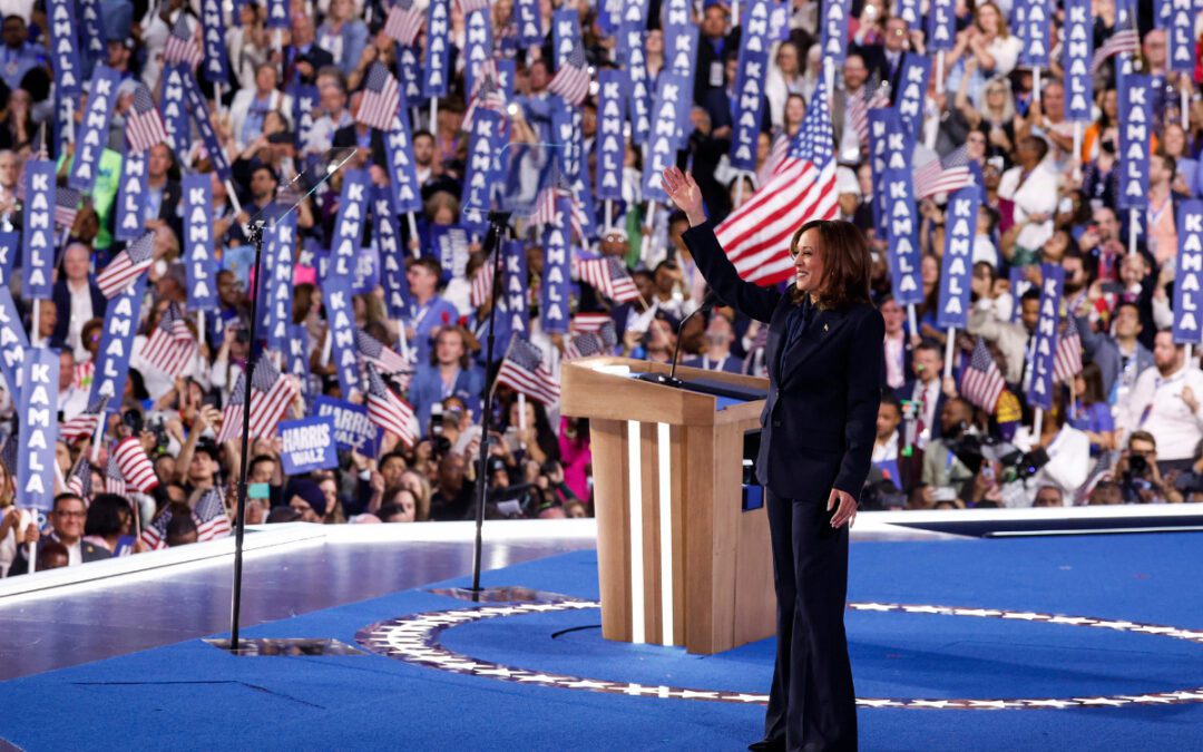 Kamala Harris accepts Democratic nomination for president, lays out her vision for the country