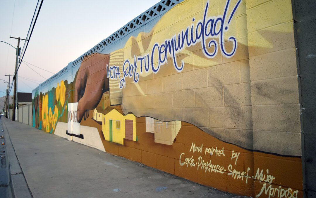 Mural “Vota por tu Comunidad” incentiva el sufragio por un futuro promisorio
