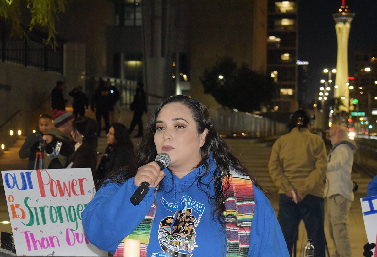 Se manifestaron en Las Vegas activistas y defensores de los inmigrantes contra las órdenes ejecutivas de Trump