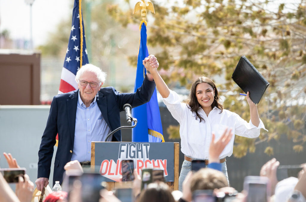 AOC and Bernie Sanders urge Democrats to fight harder during stop in North Las Vegas