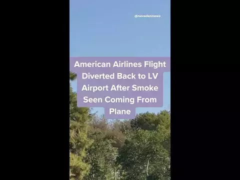 American Airlines flight diverted back to LV airport after smoke seen coming from plane