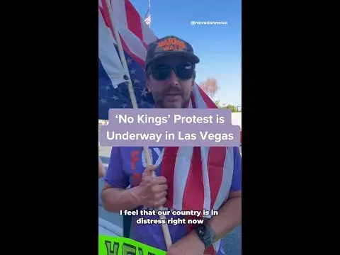 ‘No Kings’ Protest in Las Vegas
