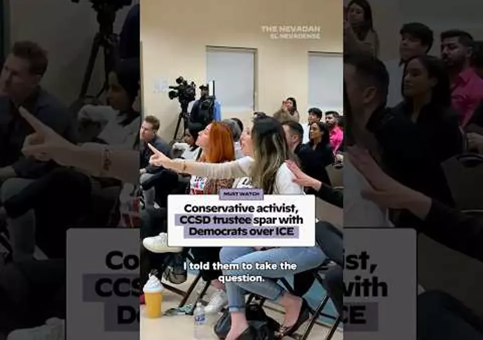Conservative activist, CCSD trustee spar with Democrats over ICE