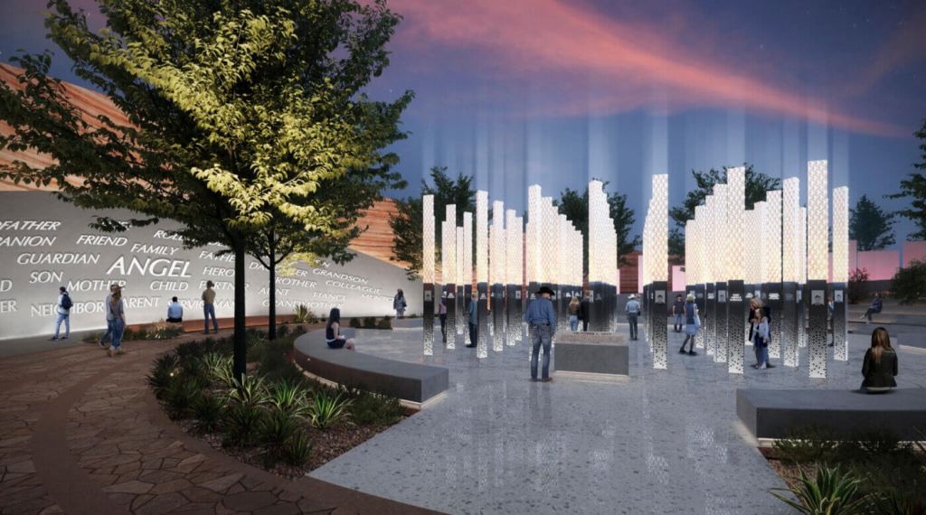 The design for the Las Vegas mass shooting memorial is one step closer to being approved