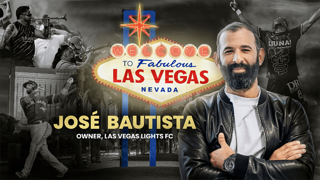 Adquiere José Bautista, estrella de las Grandes Ligas, a Las Vegas Lights FC