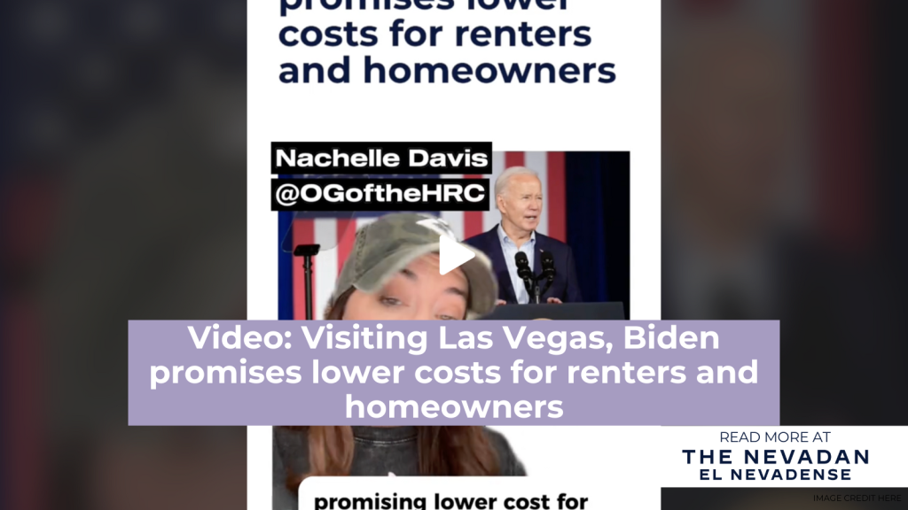 Video: Visiting Las Vegas, Biden promises lower costs for renters and homeowners