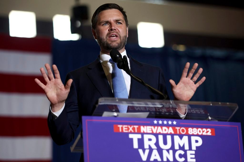 In Nevada visit, JD Vance distorts Kamala Harris’ record on manufacturing jobs.