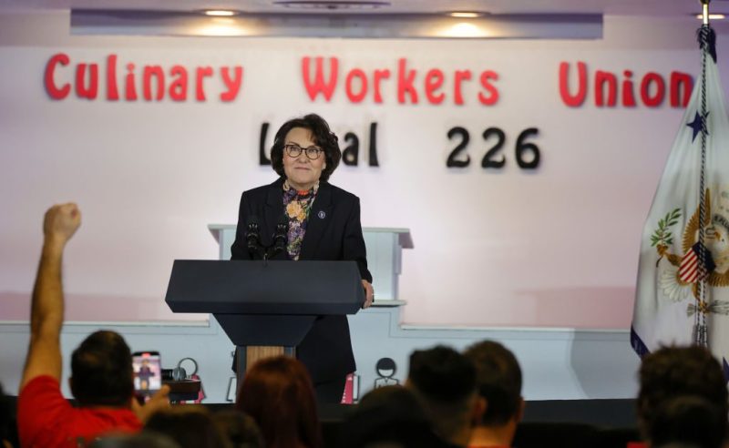 Jacky Rosen talks to Nevada workers