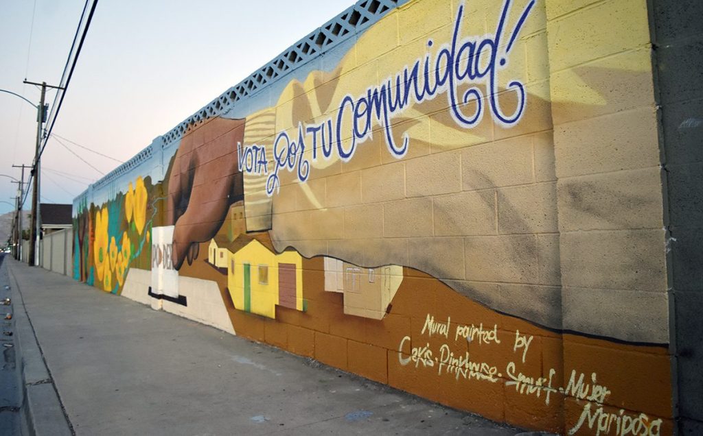 Mural “Vota por tu Comunidad” incentiva el sufragio por un futuro promisorio