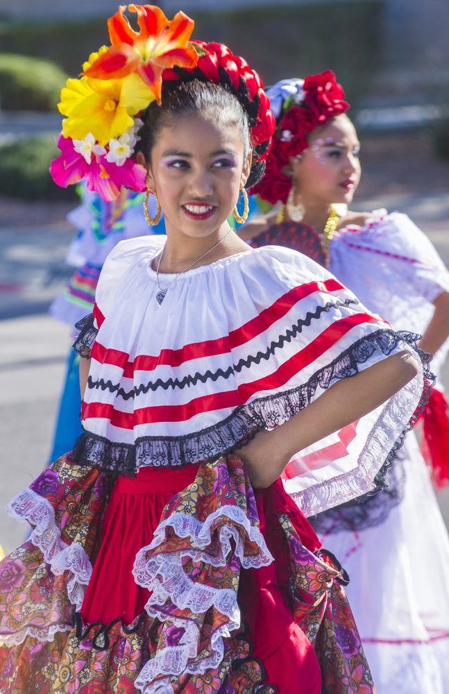 A Participants at the 13th Annual Hispanic International Day Parade in Las Vegas ,Nevada.