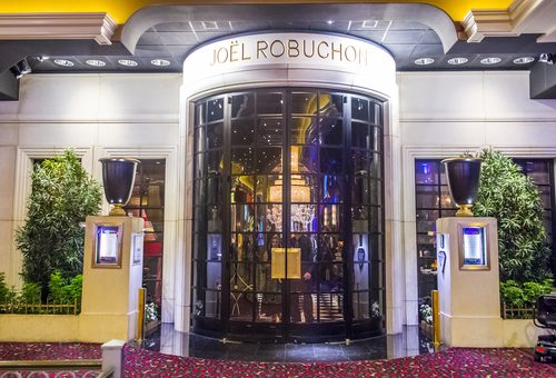 The Joel Robuchon Restaurant, one of the most famous restaurants in Las Vegas