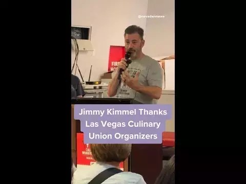 Jimmy Kimmel Thanks Las Vegas Culinary Union Organizers