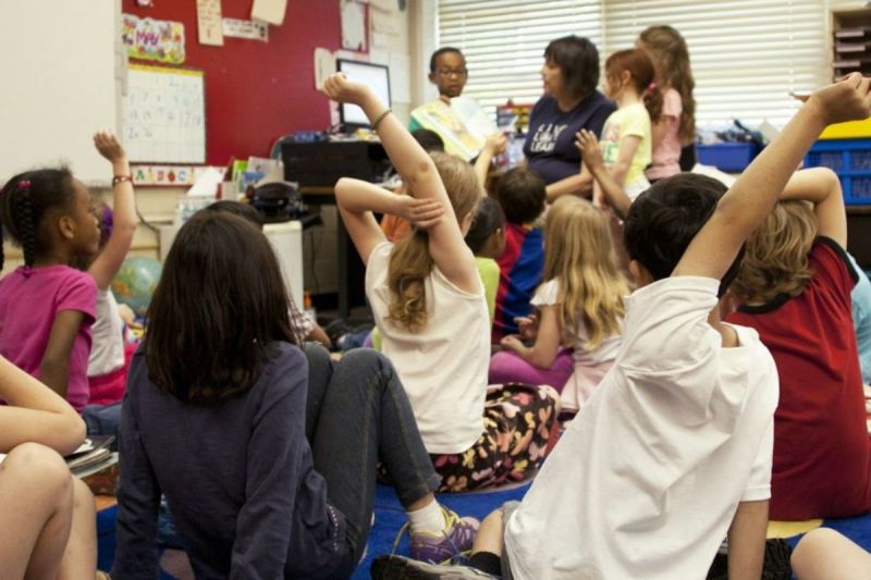 Students in a classroom
