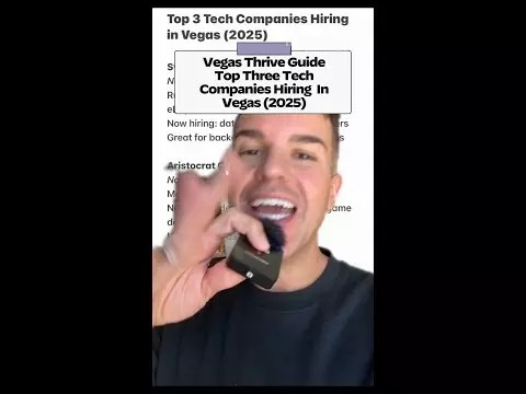 Top 3 Tech Companies Hiring in Las Vegas Right Now (2025)