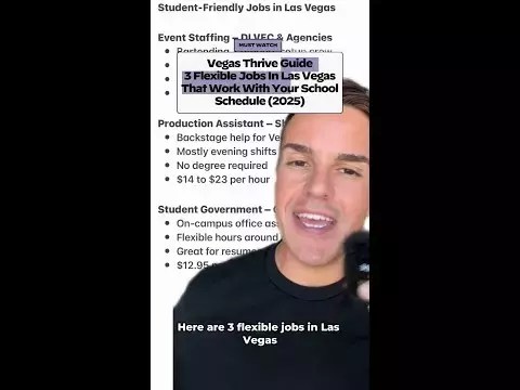 3 flexible jobs in Las Vegas that work with your school schedule (2025)