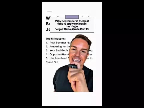 Why September Is the Best Time to Apply for Jobs in Las Vegas Vegas Thrive Guide Part 13