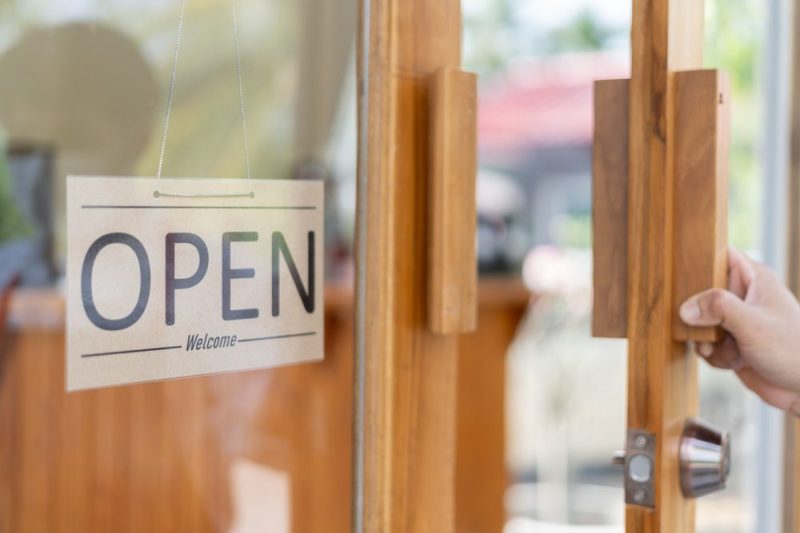 small business open sign
