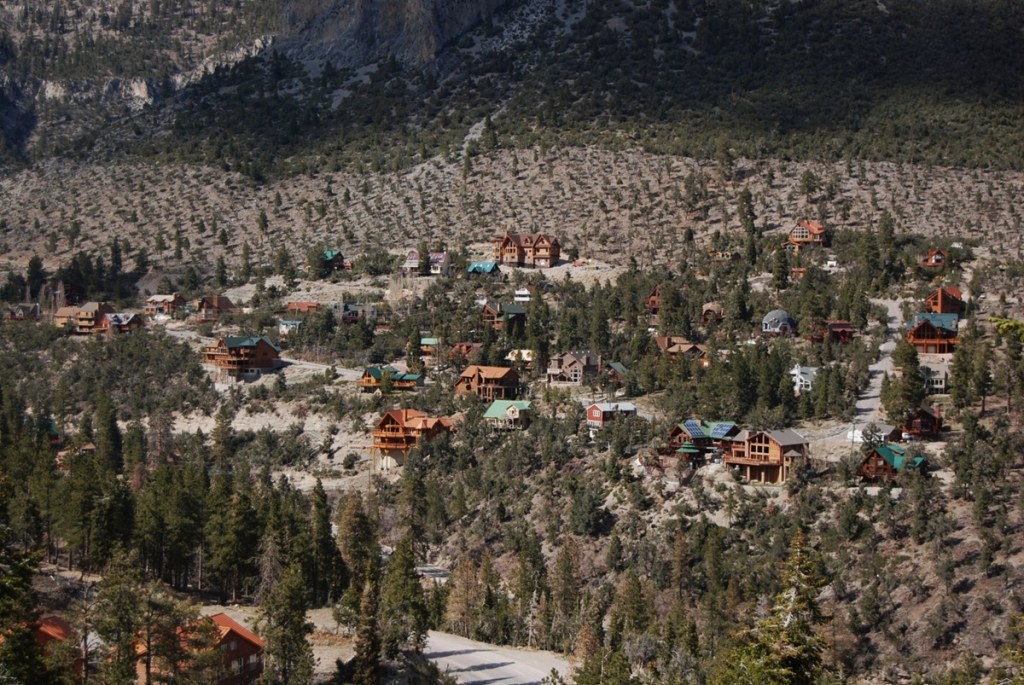 A quaint village on the side of Mount Charleston