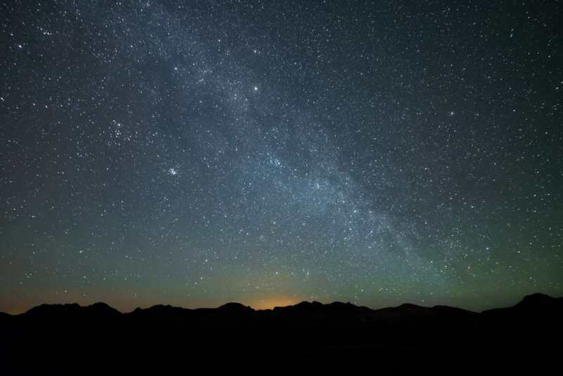 a night full of stars in the sky