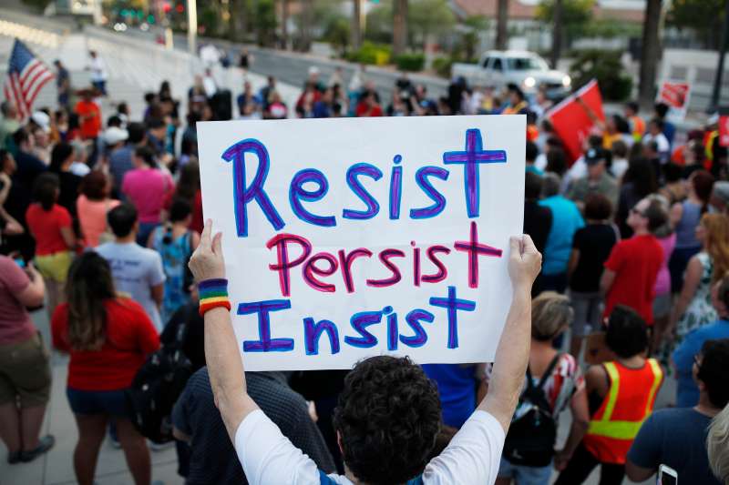 Nevadans gather to protest Immigration and Customs Enforcement