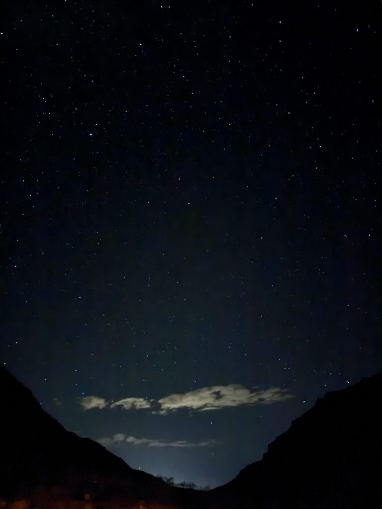 stars as seen from lamoille canyon near elko